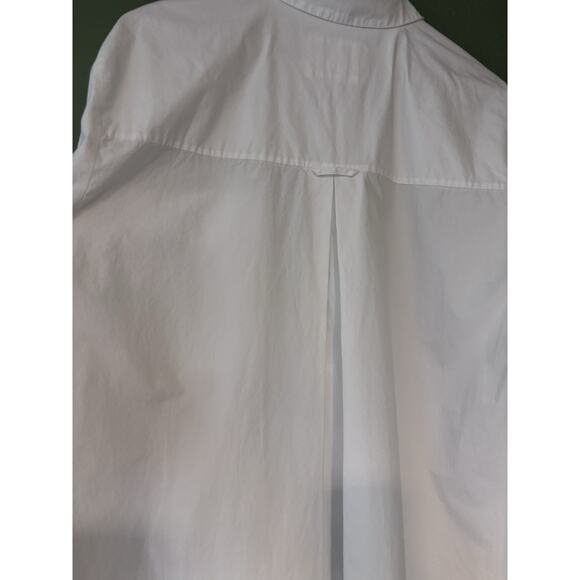 Anthropologie Maeve The Soren Poplin Cotton Midi Shirt Dress White Size XL - Picture 7 of 10